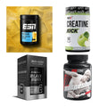 Wettkampfvorbereitung: ESN ISOCLEAR + MST Creatine + 2 weitere – alle enthaltenen Artikel