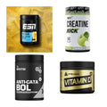 Wettkampfvorbereitung: ESN ISOCLEAR + MST Creatine + 2 weitere – alle enthaltenen Artikel
