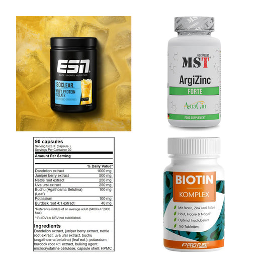 Wettkampfvorbereitung: ESN ISOCLEAR + MST ArgiZinc + 2 weitere – alle enthaltenen Artikel