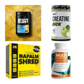 Wettkampfvorbereitung: ESN ISOCLEAR + MST Creatine + 2 weitere – alle enthaltenen Artikel