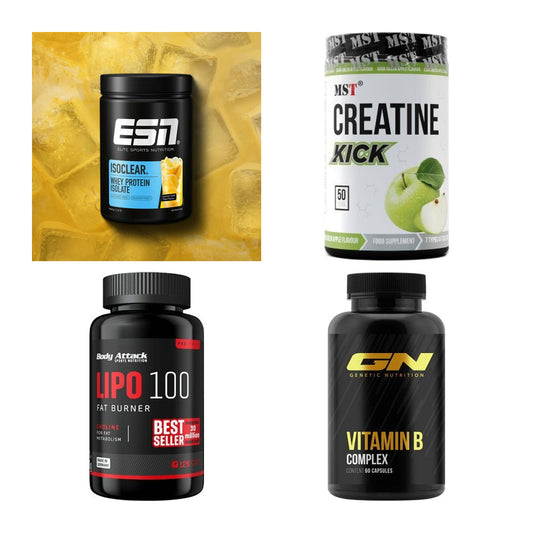 Wettkampfvorbereitung: ESN ISOCLEAR + MST Creatine + 2 weitere – alle enthaltenen Artikel