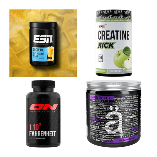 Wettkampfvorbereitung: ESN ISOCLEAR + MST Creatine + 2 weitere – alle enthaltenen Artikel