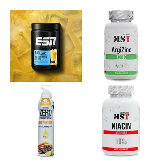 Wettkampfvorbereitung: ESN ISOCLEAR + MST ArgiZinc + 2 weitere – alle enthaltenen Artikel