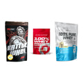 Whey-Probierset: Big Zone Battle + Scitec 100% + BioTech 100% – alle enthaltenen Artikel