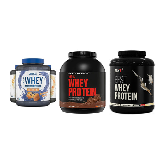 Whey-Probierset: Applied Nutriti + Body Attack + MST Best Whey – alle enthaltenen Artikel