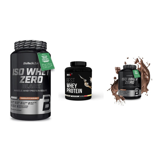Whey-Probierset: BioTech Iso Whey + MST Best Whey + 1 weitere – alle enthaltenen Artikel