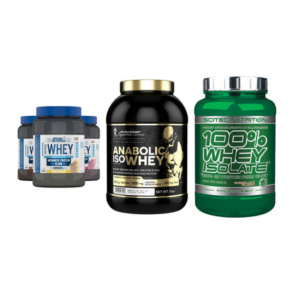 Whey-Probierset: Applied Nutriti + Kevin Levrone + Scitec Whey – alle enthaltenen Artikel