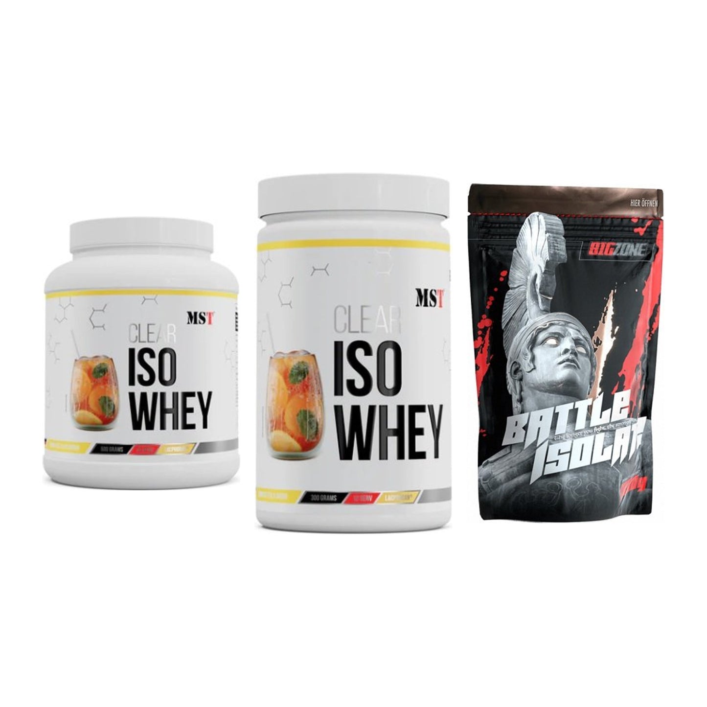 Whey-Probierset: MST Iso Clear + 2 weitere – alle enthaltenen Artikel