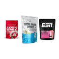 Whey-Probierset: Scitec 100% + BioTech 100% + ESN Designer – alle enthaltenen Artikel