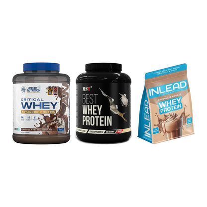 Whey-Probierset: Applied Nutriti + MST Best Whey + INLEAD Whey – alle enthaltenen Artikel