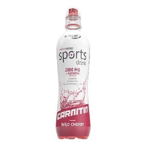 Carnitin-Vorrat 60 Tage: Body Attack – 60 Tage, 64 Portionen – Best Body Sports Drink mit L-Carnitin(12x500ml) (Cherry)