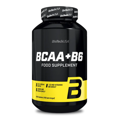 BioTech USA Marken-Trio: 100% Pure Whey + Crea Zero + BCAA+B6 200 Tabl – BioTech BCAA+B6 200 Tabl