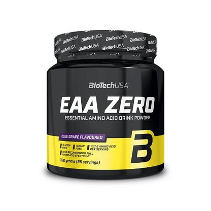 BioTech USA Marken-Trio: 100% Pure + Creatine + EAA Zero – BioTech EAA Zero 350g (Blue Grape)