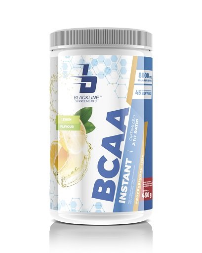 Masseaufbau für Fortgeschrittene: Kevin Levrone Anabolic + 3 weitere – Blackline Supplements BCAA Instant 450g (Lemon)