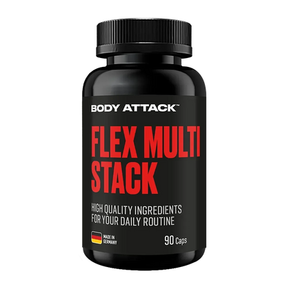 Glucosamin & MSM Halbjahresvorrat – 180 Tage, 210 Kapseln – Body Attack Flex Multi Stack 90 Kapseln