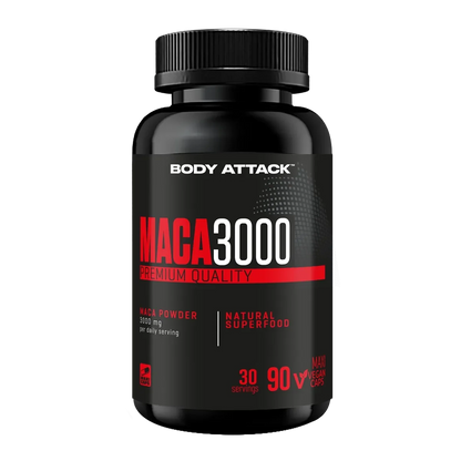 Body Attack Marken-Großset: Attack LIPO + Attack Power + 3 weitere – Body Attack Maca 3000 - 90 Caps