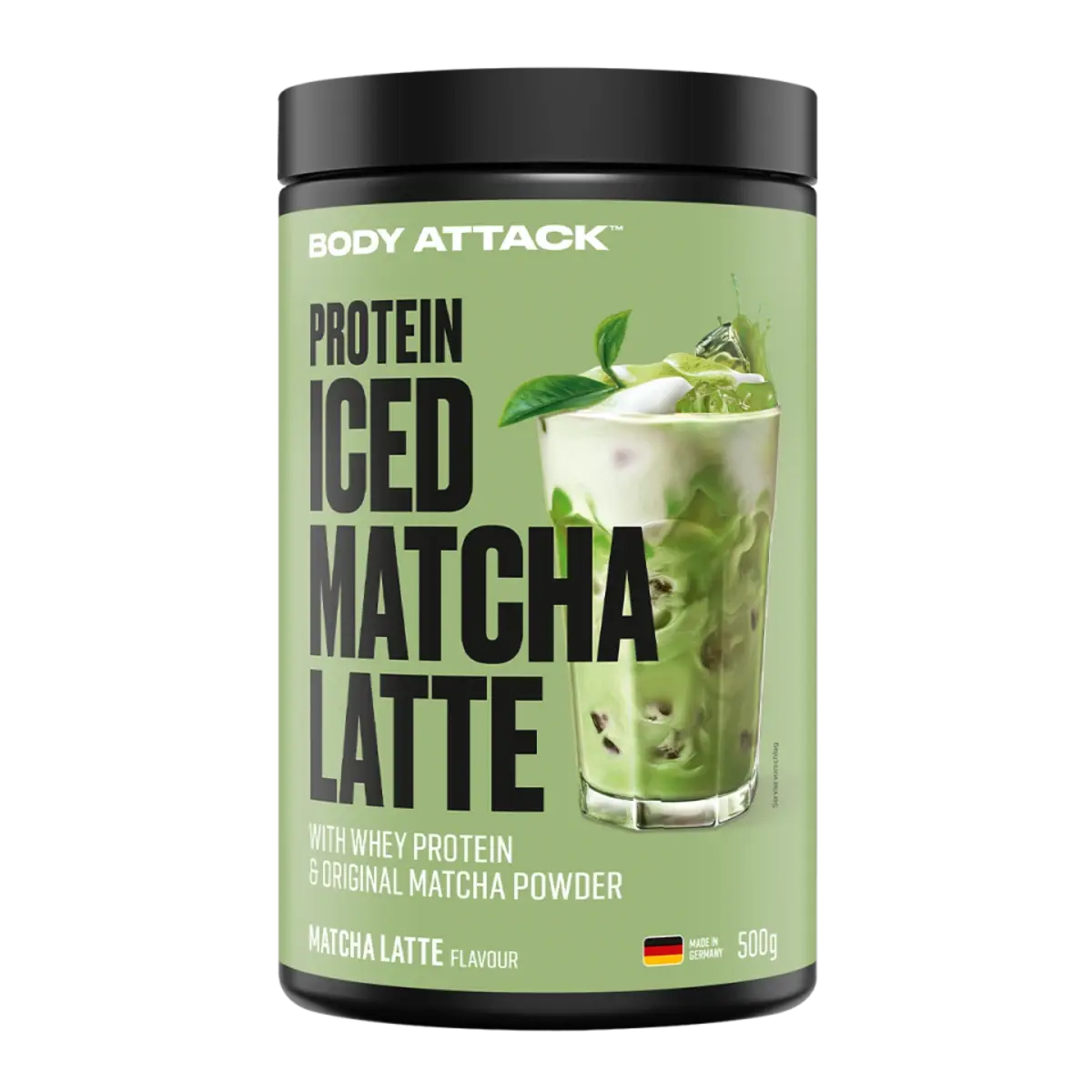 Kaffee Sorten-Großset: MaxiNutrition + Weider Protein + 2 weitere – Body Attack Protein Iced Matcha Latte 500g (Matcha Latte Flavour)