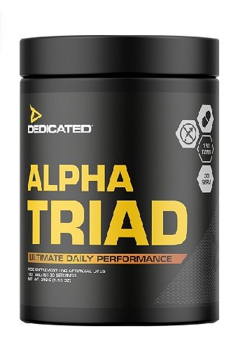 Vitamin-Set: Dedicated + Peak Resverat + BioTech + 1 weitere – Dedicated Alpha Triad - 180 Tabl.