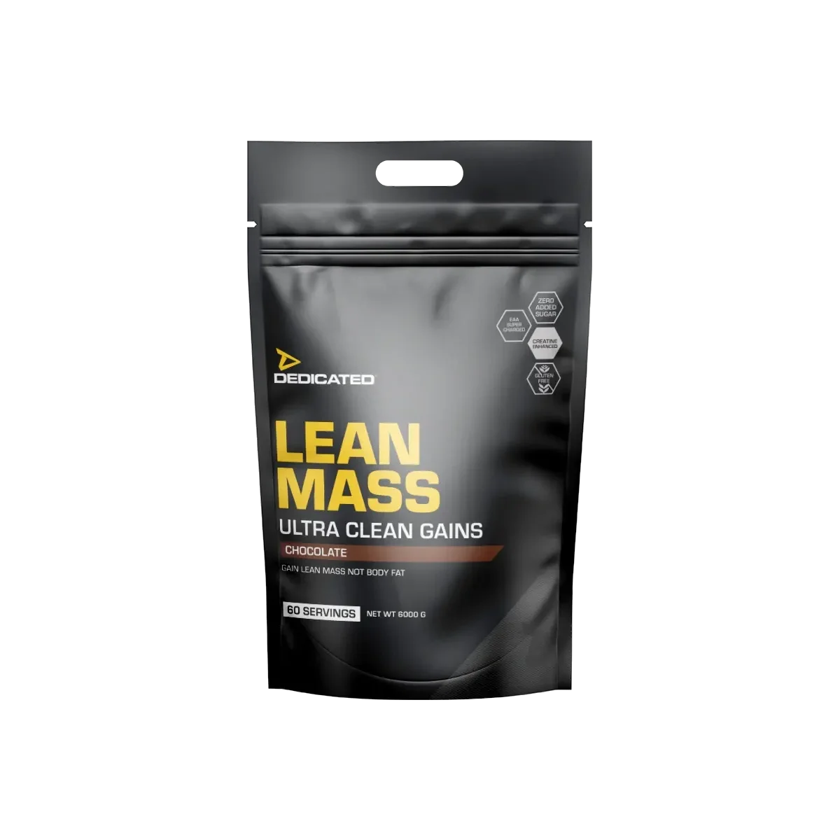 Schokolade Sorten-Großset: Dedicated Lean + DY Nutrition + 2 weitere – Dedicated Lean Mass Gainer 6000g (Chocolate)