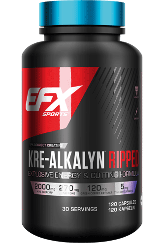 Muskelaufbau-Set: ESN Designer Whey + EFX Kre-Alkalyn Ripped Kapsel – EFX Kre-Alkalyn Ripped Kapsel 120 Kapseln