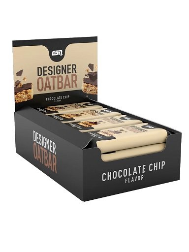 Riegel-Dreiwochenpaket: ESN Designer Oatbar – 21 Tage, 27 Riegel – ESN Designer Oatbar Box 12x100g (Chocolate Chip)