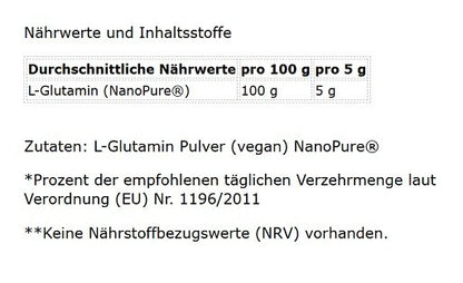 Neutral Sorten-Großset: ESN Ultrapure + GN Nano Pure + 2 weitere – GN Nano Pure Glutamine 500g