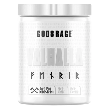 Booster-Probierset: Kevin Levrone + Nutrend Pump + 2 weitere – GODSRAGE Valhalla Fenrir White Pump 500g (Orange)