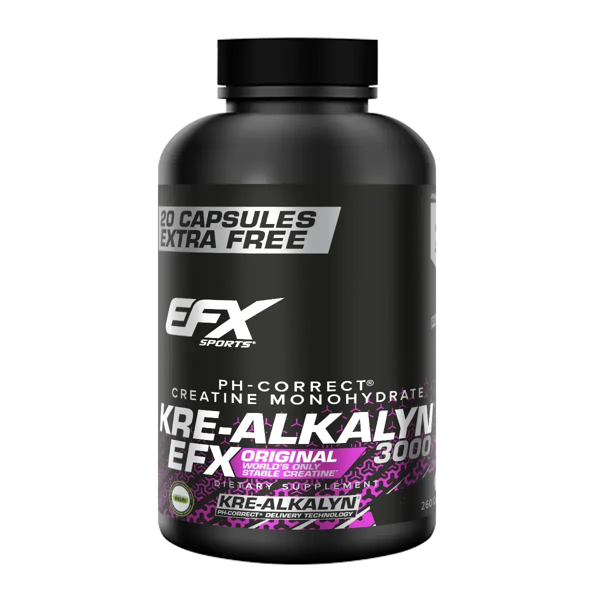 Masseaufbau-Set: BioTech Hyper Mass + EFX Kre-Alkalyn 3000 – EFX Kre-Alkalyn 3000 - 260 Kapsel