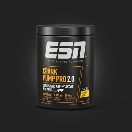 Booster-Probierset: Swedish Supplemen + ESN Crank Pump + 2 weitere – ESN Crank Pump Pro 2.0 450g (Tropical Punch)