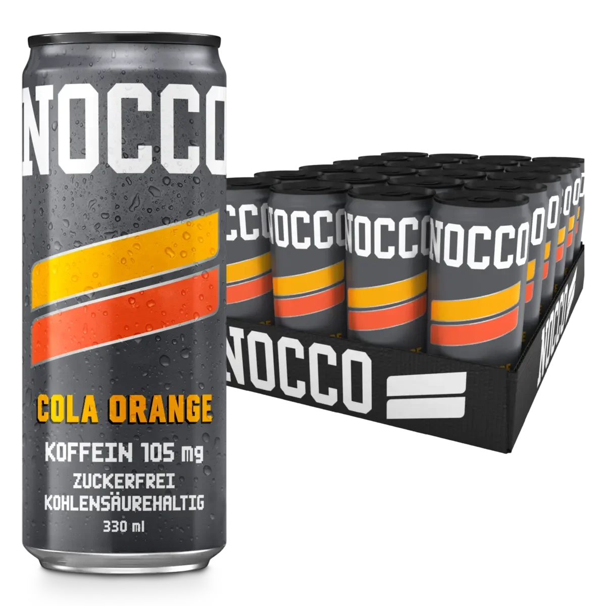 EAA-Quartalsvorrat: Nocco BCAA Drink 24 x 330 – 90 Tage, 96 Portionen – Nocco BCAA Drink 24 x 330 ml Orange Cola