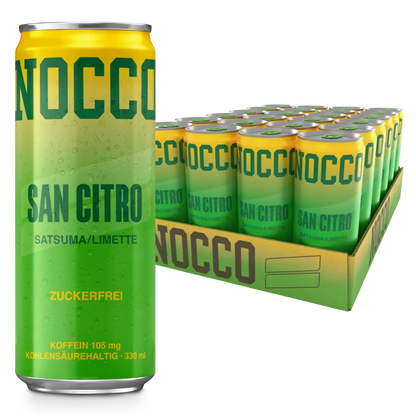 Kraft-Stack: BioTech Creatine + Kevin Levrone + Nocco BCAA Drink – Nocco BCAA Drink 24 x 330 ml San Citro