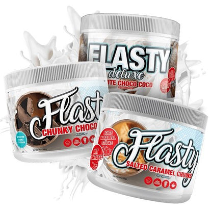 Wettkampfvorbereitung: ESN ISOCLEAR + MST Creatine + 2 weitere – Sinob Flasty Geschmackspulver - 250g (Banana Joe)