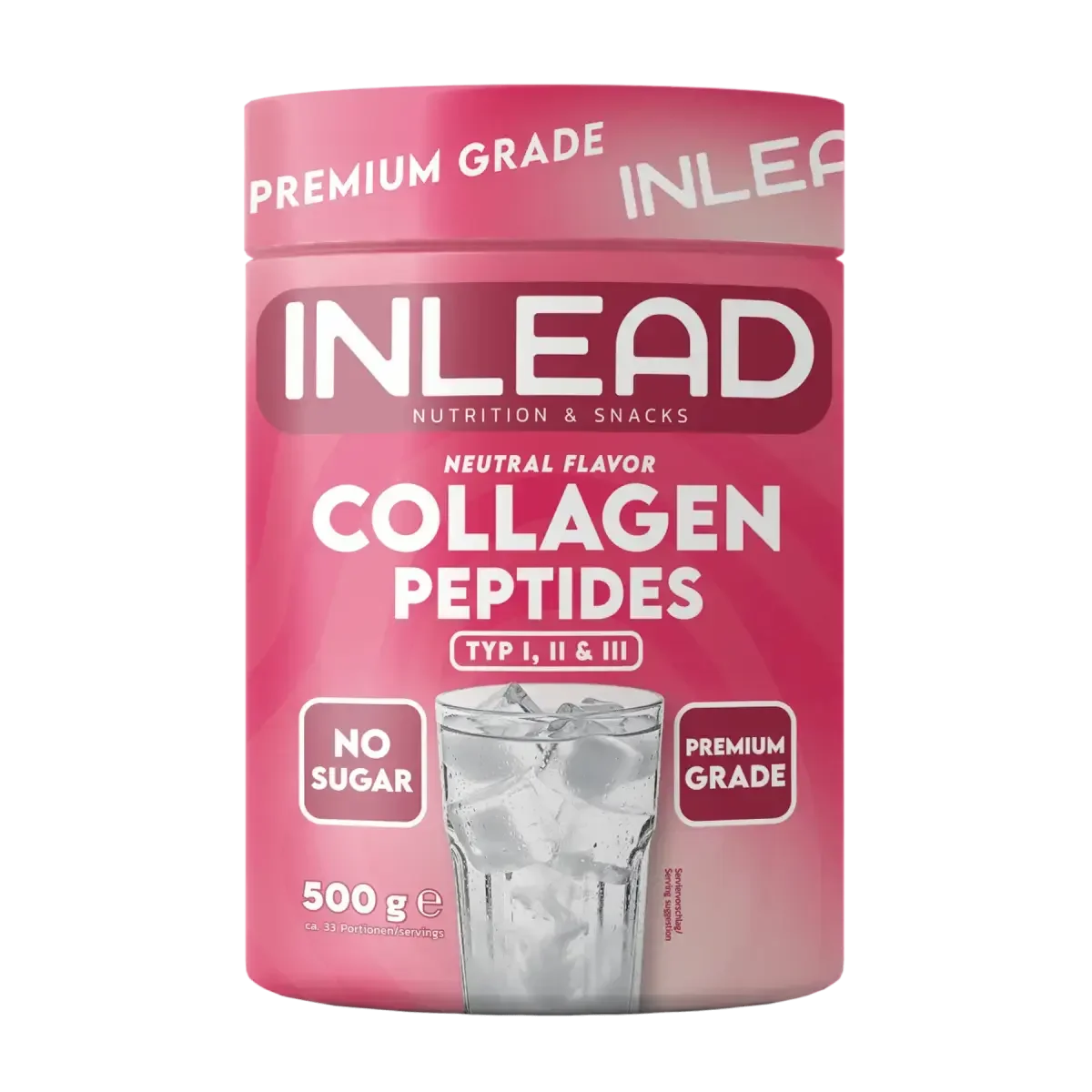 Regenerations-Set: ESN Designer + MST Magnesium + INLEAD Collagen – INLEAD Collagen Peptides Typ I, II & III 500g