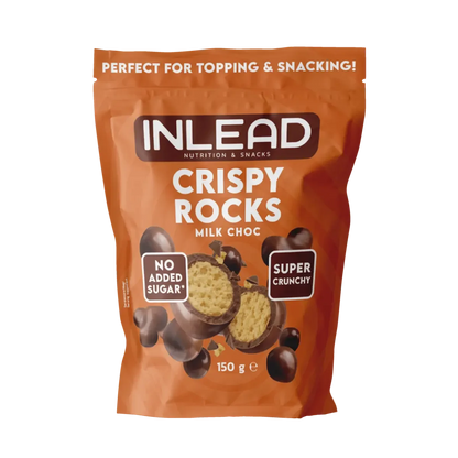Schokolade Sorten-Großset: Olimp Gain + BAD ASS Whey + 2 weitere – INLEAD Crispy Rocks 150g (Milk Choc Cinnamon)