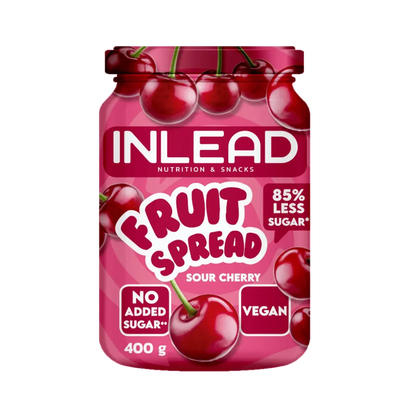 INLEAD Marken-Großset: High Protein + Spread (Hazelnut + 3 weitere – INLEAD Fruit Spread 400g (Sour Cherry)