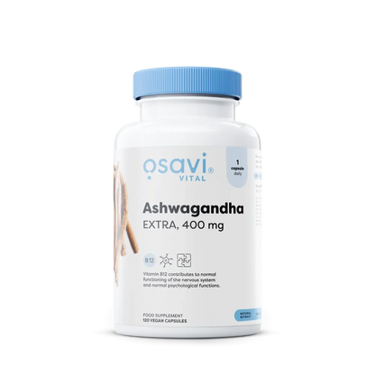 Schlaf & Erholung: BioTech Micella + MST Magnesium + Osavi Ashwagand – Osavi Ashwagandha Extra, 400mg - 120 Kapseln