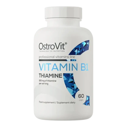 Koffein & B-Vitamine: ESN Caffeine Caps + Ostrovit Vitamin B1 Thiamine – Ostrovit Vitamin B1 Thiamine 60 Kapseln