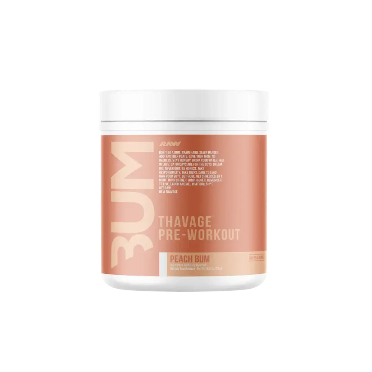 Booster-Probierset: RAW Nutrition + Peak No Jokes + 2 weitere – RAW Nutrition CBUM Thavage Pre-Workout 520g (Christopher's Secret Stuff)