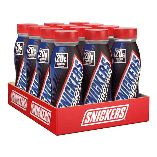 Drinks-Monatsration: Snickers High Protein – 30 Tage, 36 Portionen – Snickers High Protein Milk Drink (12x250ml)