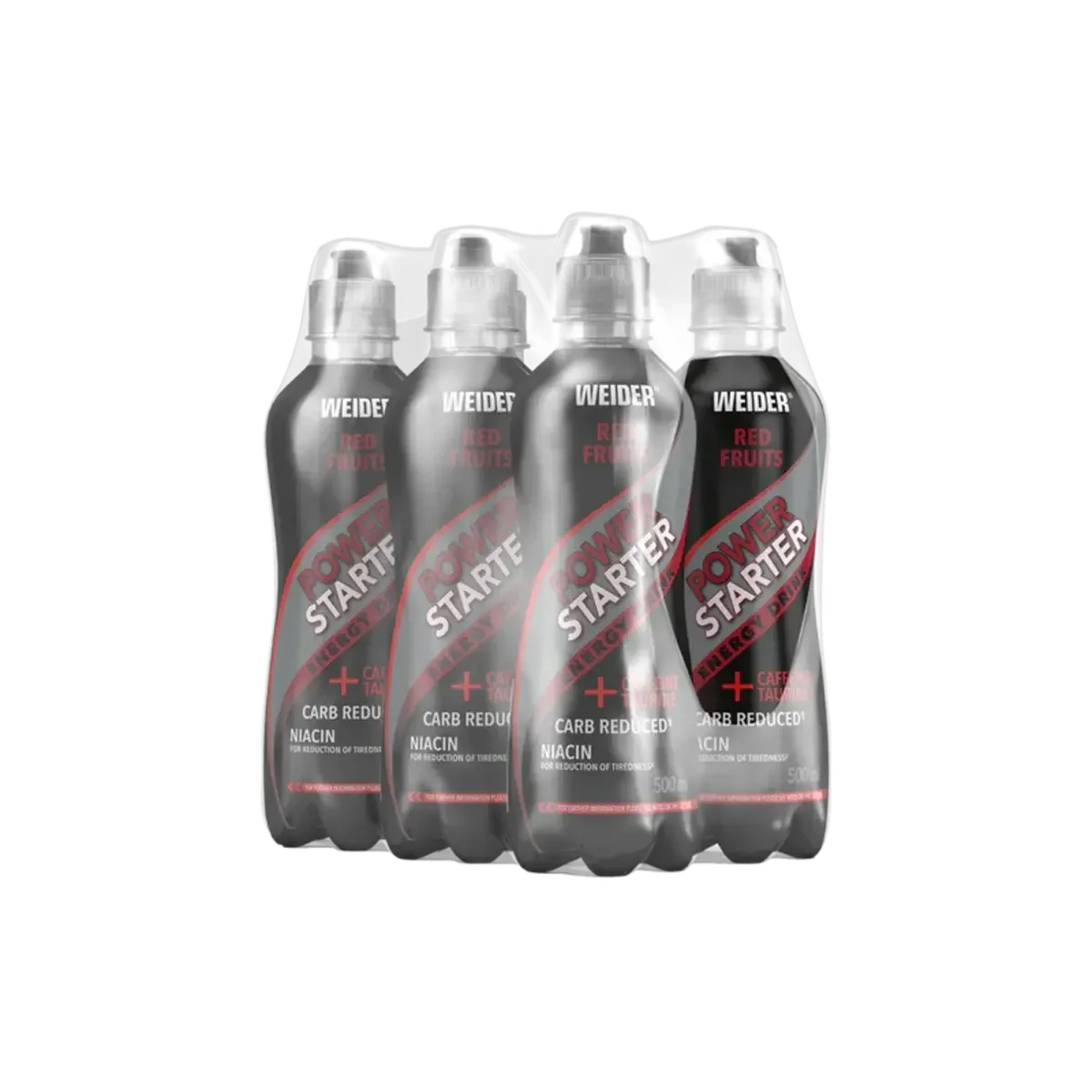Drinks-Kiste: Body Attack + Best Body + Applied + 9 weitere – Weider Power Starter Energy Drink (6*500ml) (Red Fruits)
