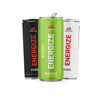 Drinks-Kiste: Body Attack + Best Body + Applied + 9 weitere – XXL Nutrition Energize! Energy Drink 6x330ml (Black Zero)