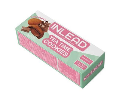 Schokolade Lieblingssorten-Riegelbox: 2× ESN Designer Bar + 2 weitere – INLEAD Tea Time Cookies 150g (Chocolate)