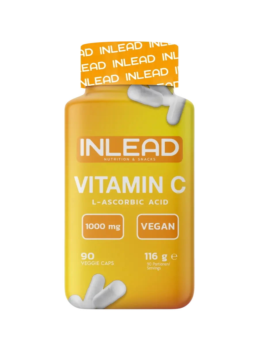 Gesundheits-Basisbox: NNT Eisen + ProFuel Zink + 3 weitere – INLEAD Vitamin C 90 Kapseln