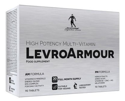 Definitionsphase-Set: ESN Designer + MST ArgiZinc + Kevin Levrone – Kevin Levrone Levro Armour (AM/PM) 180 Caps