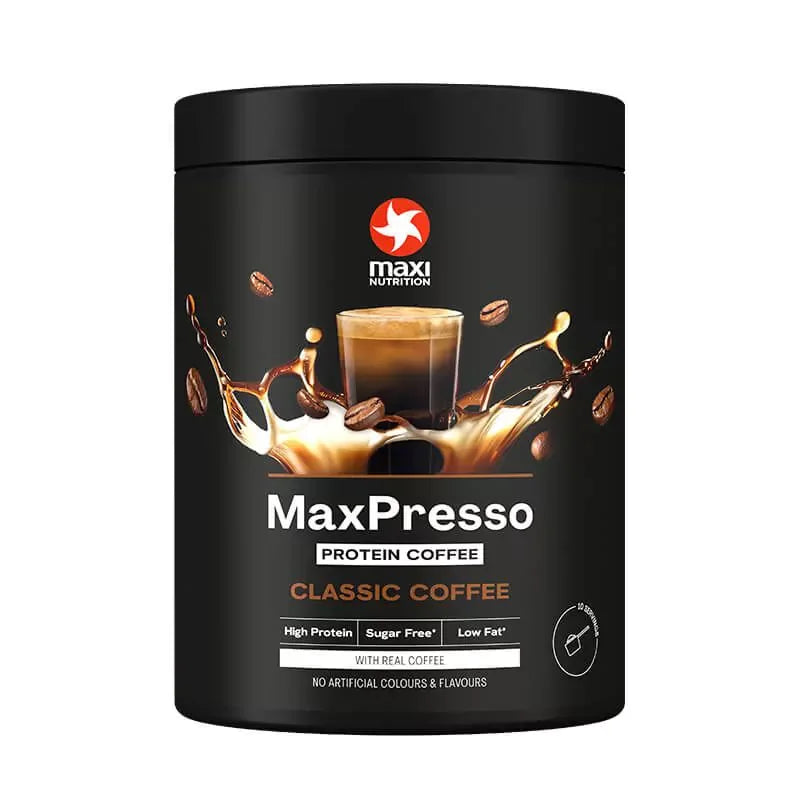 Stort udvalg af kaffe: MaxiNutrition + Weider Protein + 2 andre – MaxiNutrition MaxPresso 300g (Classic Coffee)