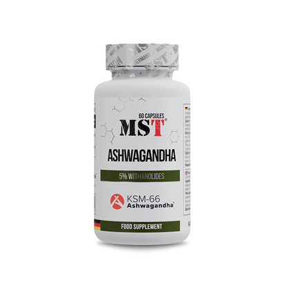 Stress & Balance: MST Ashwagandha + ESN Magnesium + MST Niacin – MST - Ashwagandha KSM-66® - 60 Caps