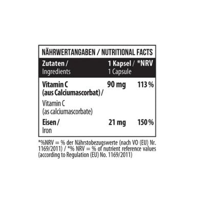 Σίδηρος & Βιταμίνη C: MST Iron Bisglycinate120 + NNT Iron + Vitamin C – MST - Iron Bisglycinate120 κάψουλες