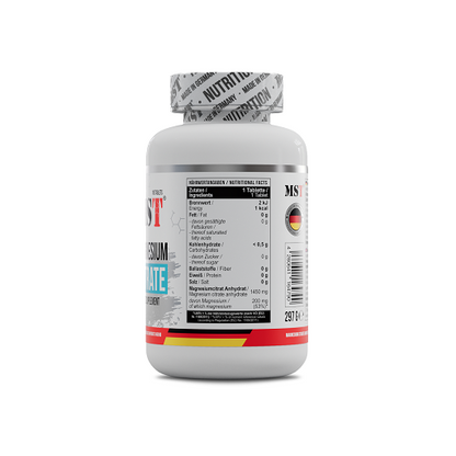 Magnesium-Jahresvorrat: MST Magnesium Citrat – 365 Tage, 450 Tabletten – MST - Magnesium Citrat 200mg - 90 Tabletten