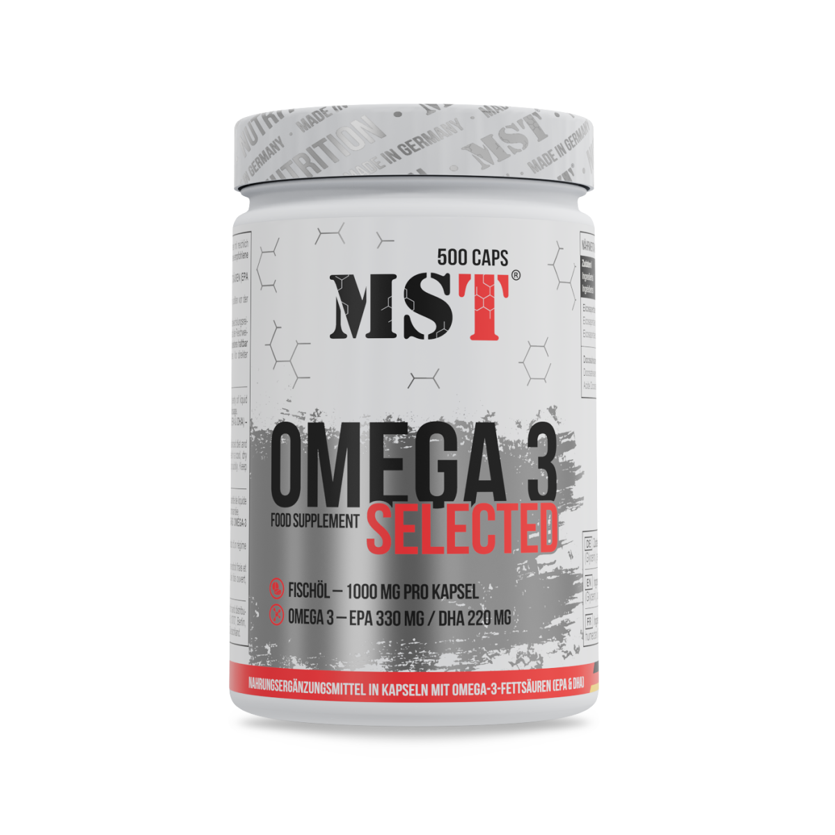 Gesundheits-Basisbox: MST Omega 3 + MST Magnesium + 3 weitere – MST - Omega 3 Selected 500 Kapseln