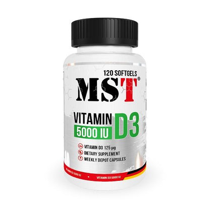 Trainings-Set: Psycho Pharma Edge + MST Vitamin D3 5000IU 120 – MST - Vitamin D3 5000IU 120 Softgels